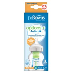 Sleepy Stars Dr Brown’s Options+ Anti-Colic Bottle, Wide-Neck Image 2