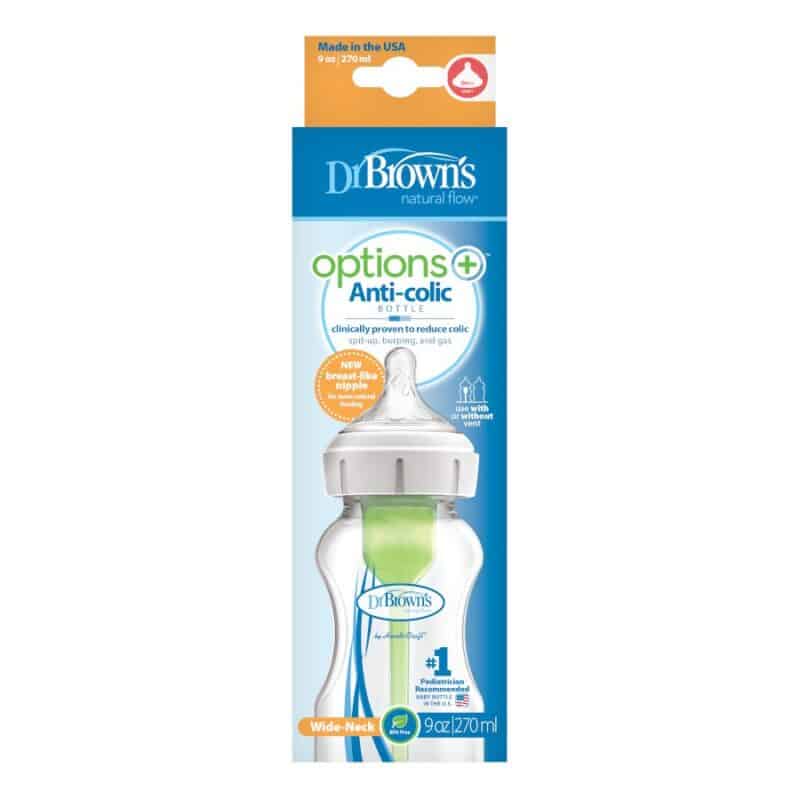 Sleepy Stars Dr Brown’s Options+ Anti-Colic Bottle, Wide-Neck Image 6