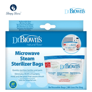 Sleepy Stars - Dr Brown’s Microwave Steam Steriliser Bags Image 1