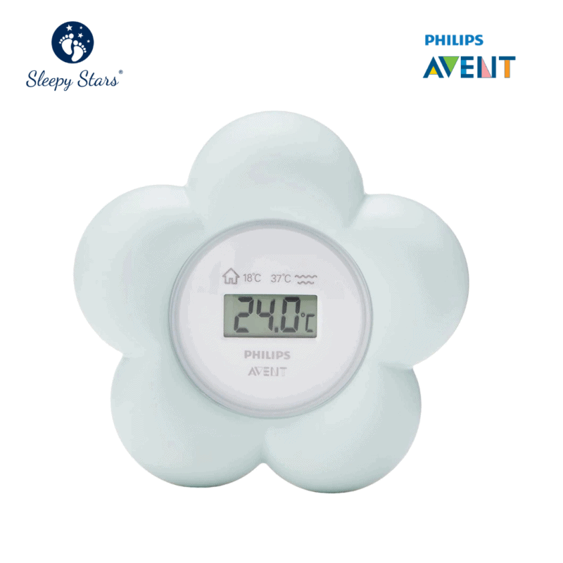 Sleepy Stars - Avent Baby Bath and Room Thermometer Image 2